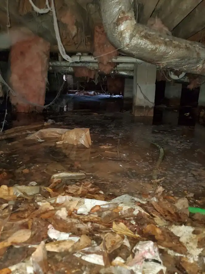 Crawl space flood assessment for Commercial Water Damage Restoration in Mechanicsville