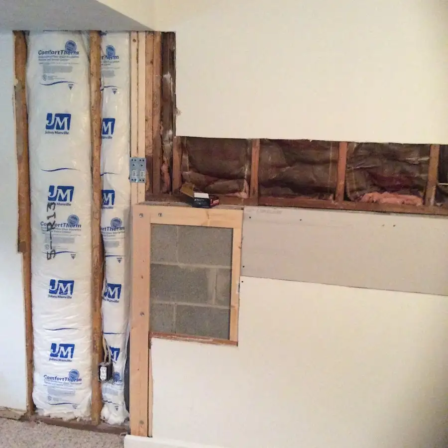 Wall insulation replacement during Contents Cleaning & Restoration in Mechanicsville